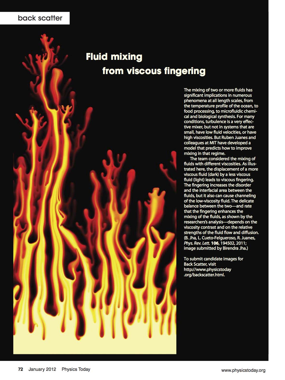 Fluid mixing from viscous fingering